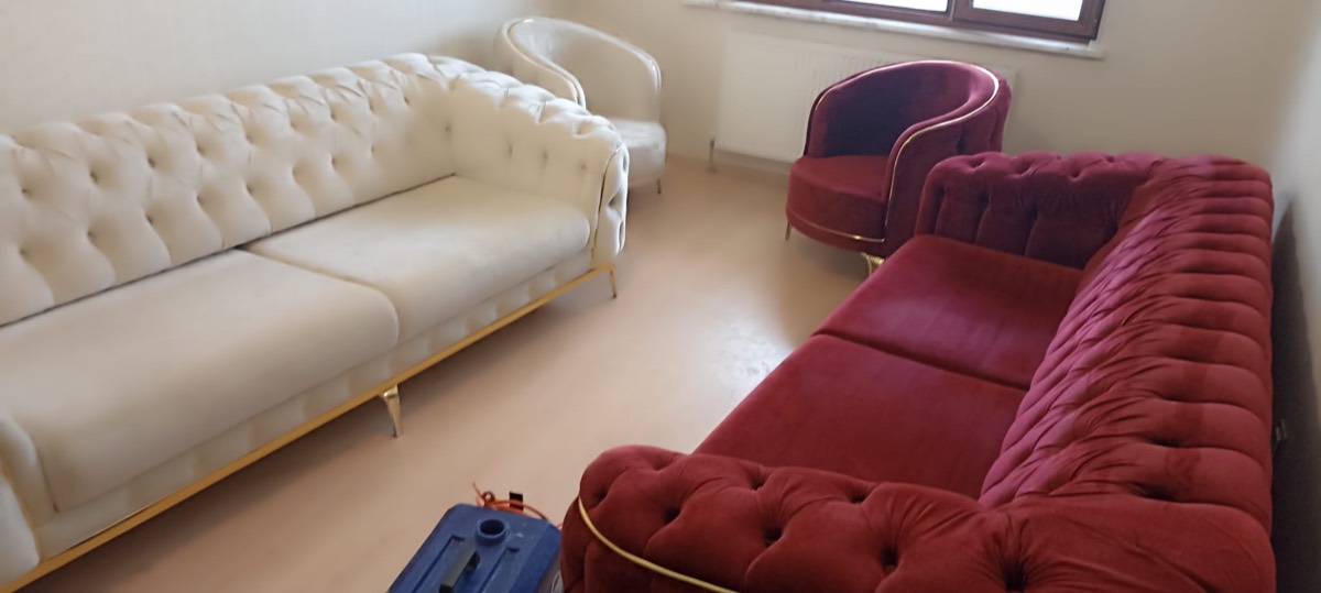 Konya koltuk yıkama sonrası tertemiz koltuk takımı
