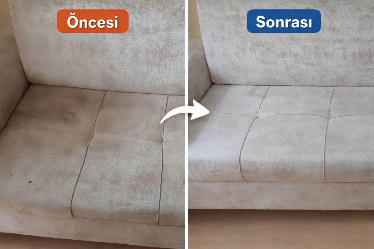 Konya koltuk yıkama öncesi ve sonrası karşılaştırma